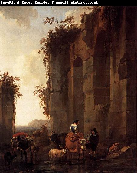 Nicolaes Pietersz. Berchem Ruins in Italy